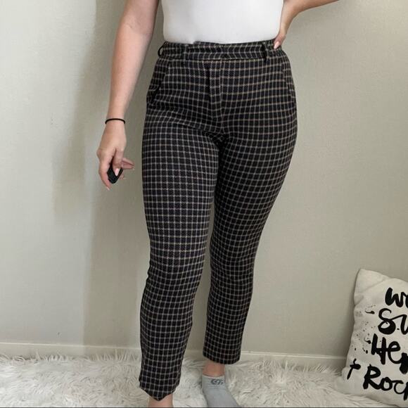 Weekend Max Mara Plaid Ankle Pants - Picture 1 of 10